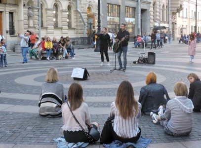 Санкт-Петербург. Уличные музыканты